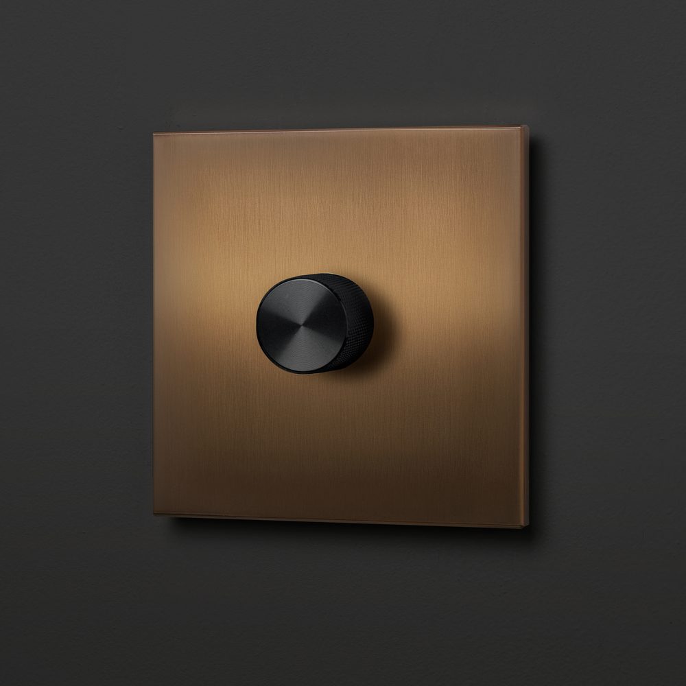 Aura Single Dimmer Switch - Brushed Bronze RetroTouch Light Switches ...